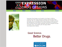 Tablet Screenshot of expressiondrugdesigns.com